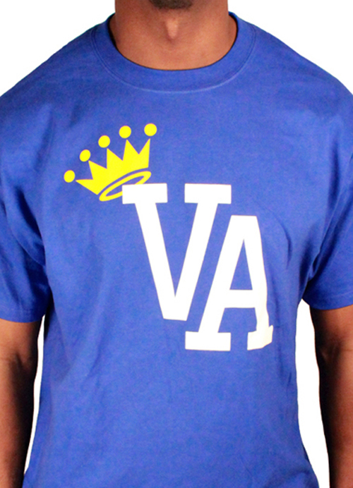 King of Virginia Mens Tee Shirt by AiReal Apparel in Blue